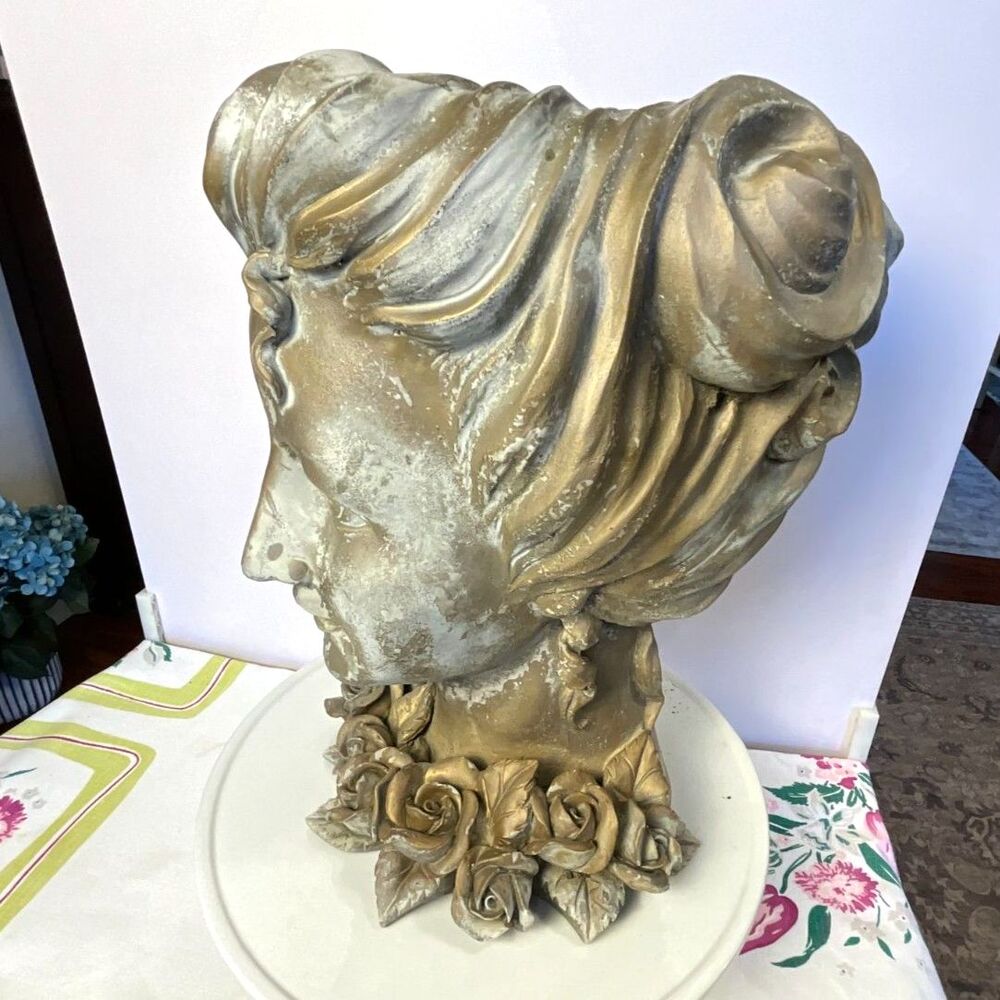 Greek Goddess resin planter woman's head planter stunning must see - Picture 3 of 9